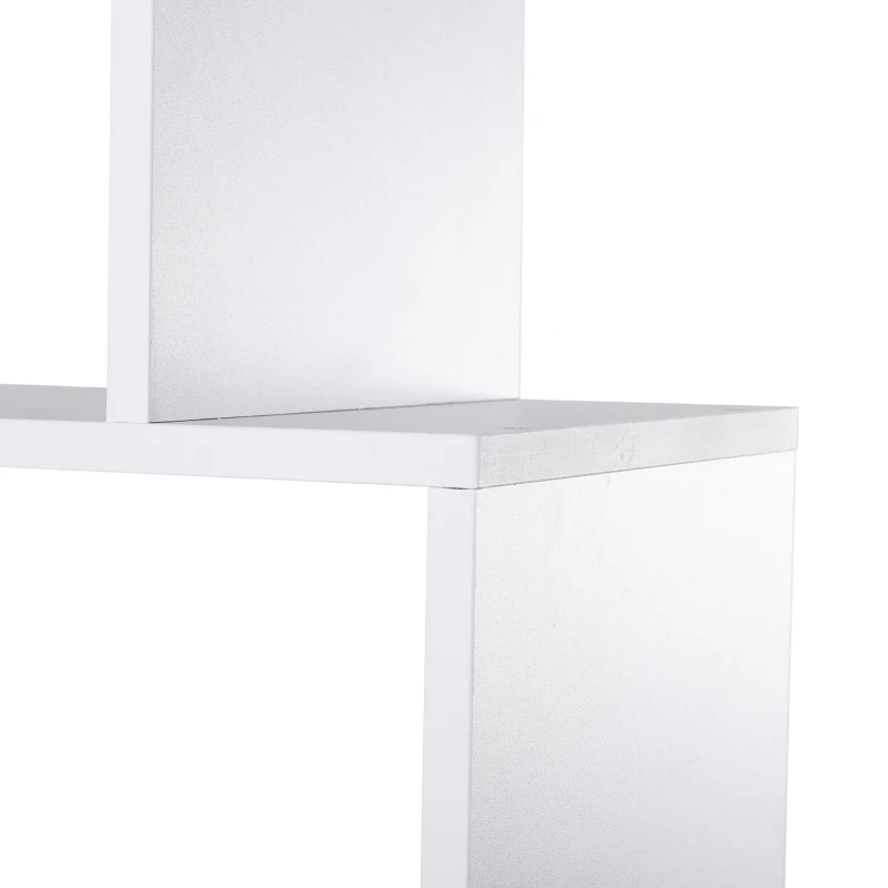 HOMCOM Estante Vertical Multifuncional com 8 Prateleiras Largas 70x24x178cm Branco