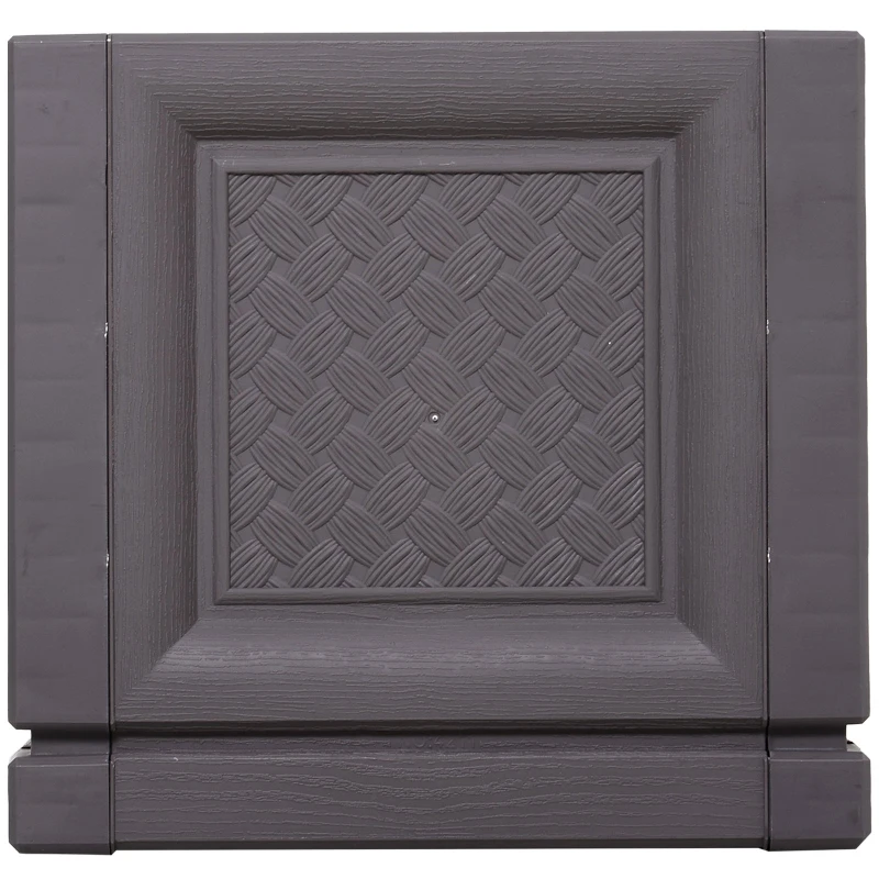 Outsunny Vaso retangular para flores e legumes com orifícios de drenagem 60x30x29 cm