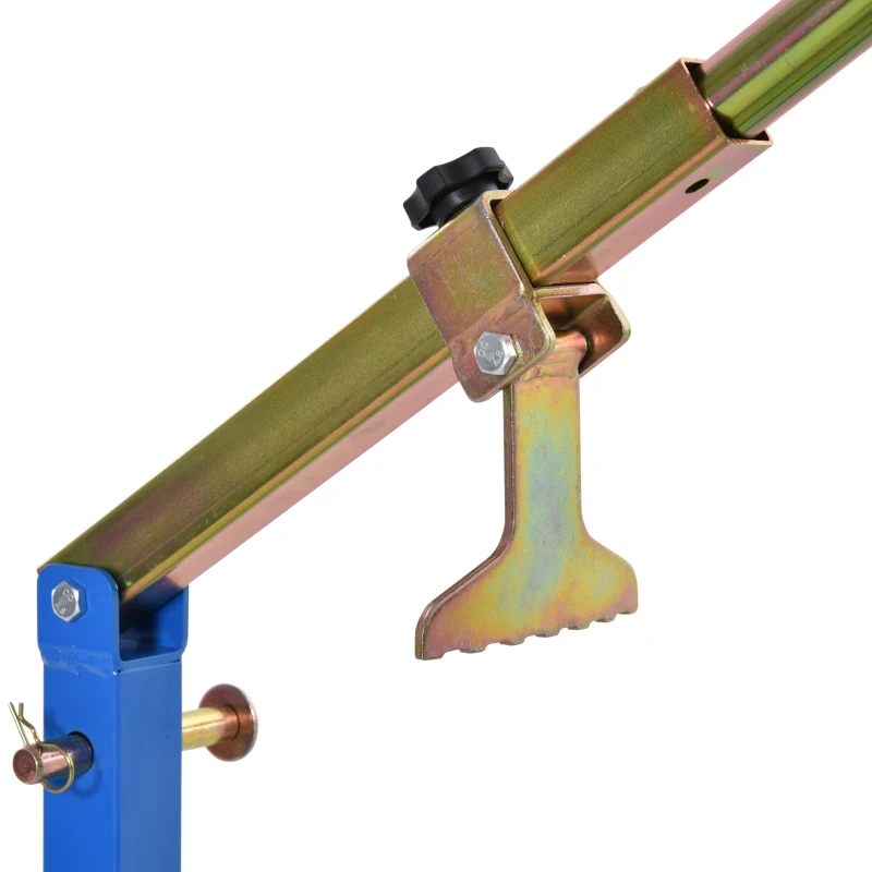 DURHAND Trocador de Pneus de 16-24”com Alavanca Ajustável Ferramenta Portátil de Aço para Montagem e Desmontagem de Rodas de Motocicleta 75x64x78cm Azul