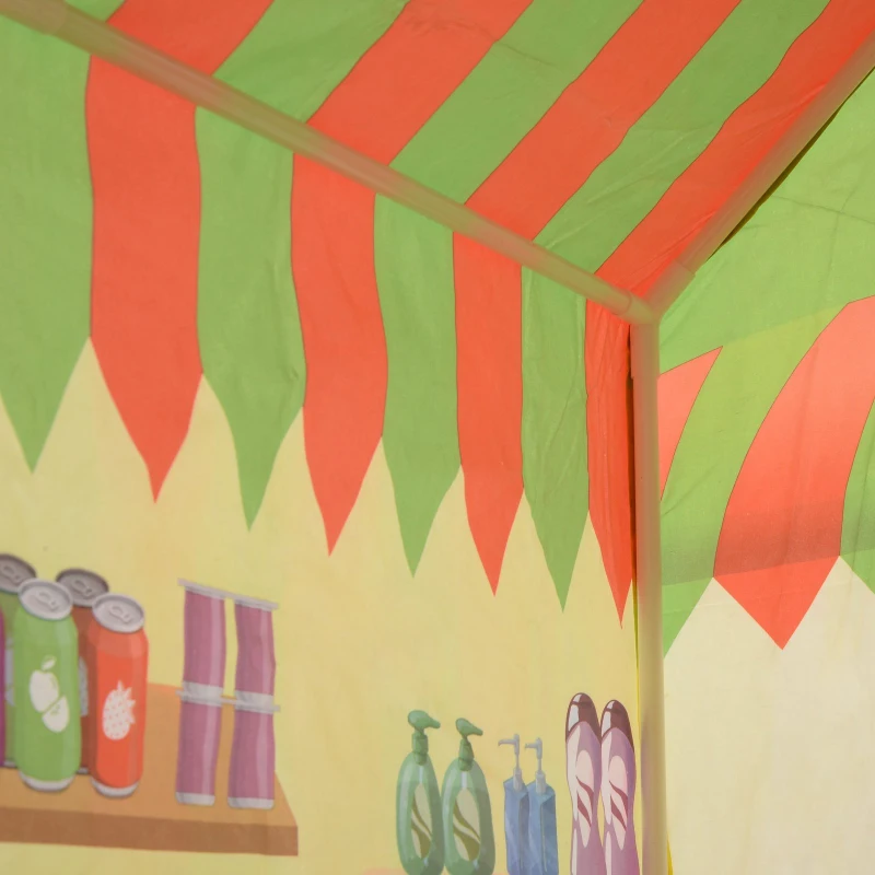 HOMCOM Supermercado para as crianças brincarem Zona Infantil Fácil de Montar Presente para Crianças 93x69x103cm 0,75 kg