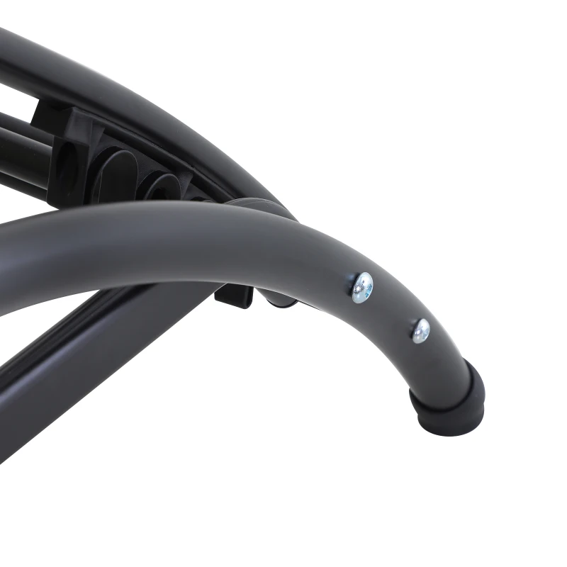 Outsunny Espreguiçadeira de Jardim Reclinável com Encosto Ajustável de 5 Níveis Apoio para os Pés Regulável e Apoio para a Cabeça Removível para Terraço Balcão Exterior 66x152x81cm Bege