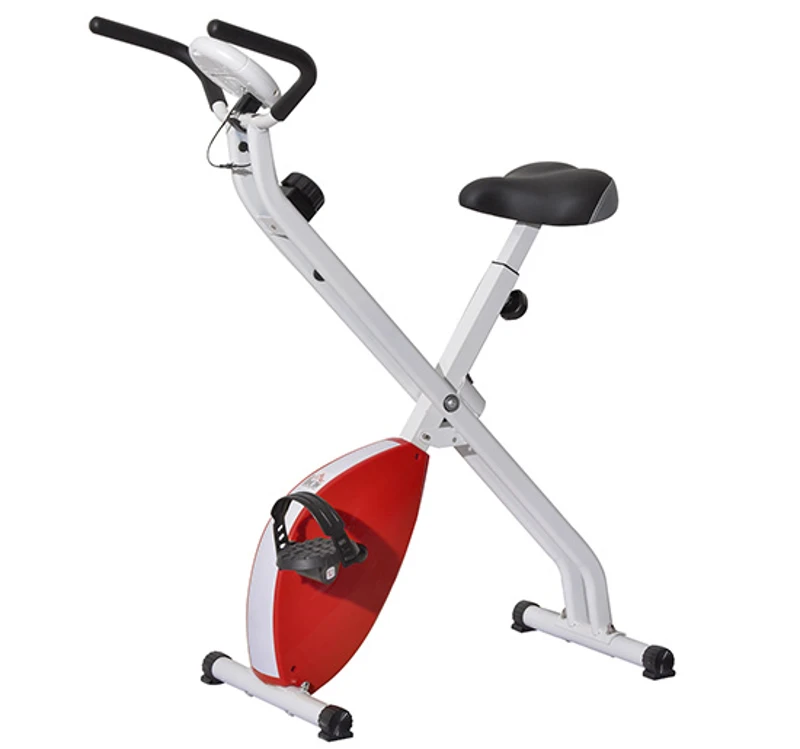 Bicicleta estática de 8 níveis com ecrã digital para fitness e spinning - Carga máxima 110kg - 41x66x104cm