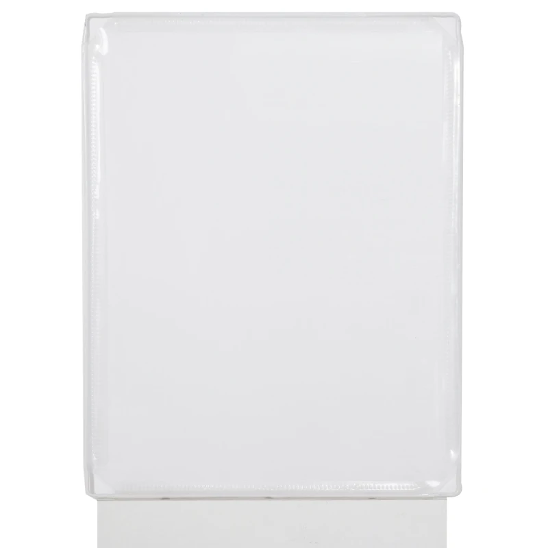 PawHut Recinto para Pequenos Animais Modular de Metal com 12 Painéis e 24 Conectores para Coelhos Porquinhos da Índia 105x105x45 cm Branco