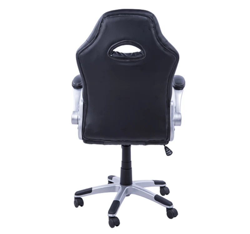 HomCom Cadeira de Escritório Executiva Desportiva tipo Racing- Cor: preto, cinzento, branco