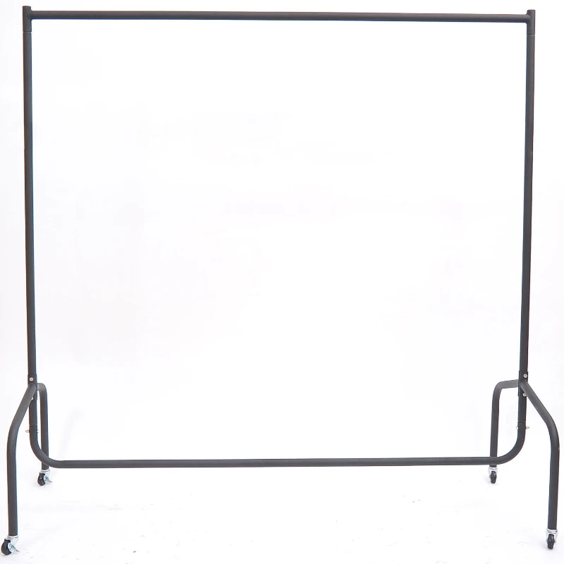Suporte para cabide roupa 120x60x150 cm Tubo de ferro 4 rodas Homcom