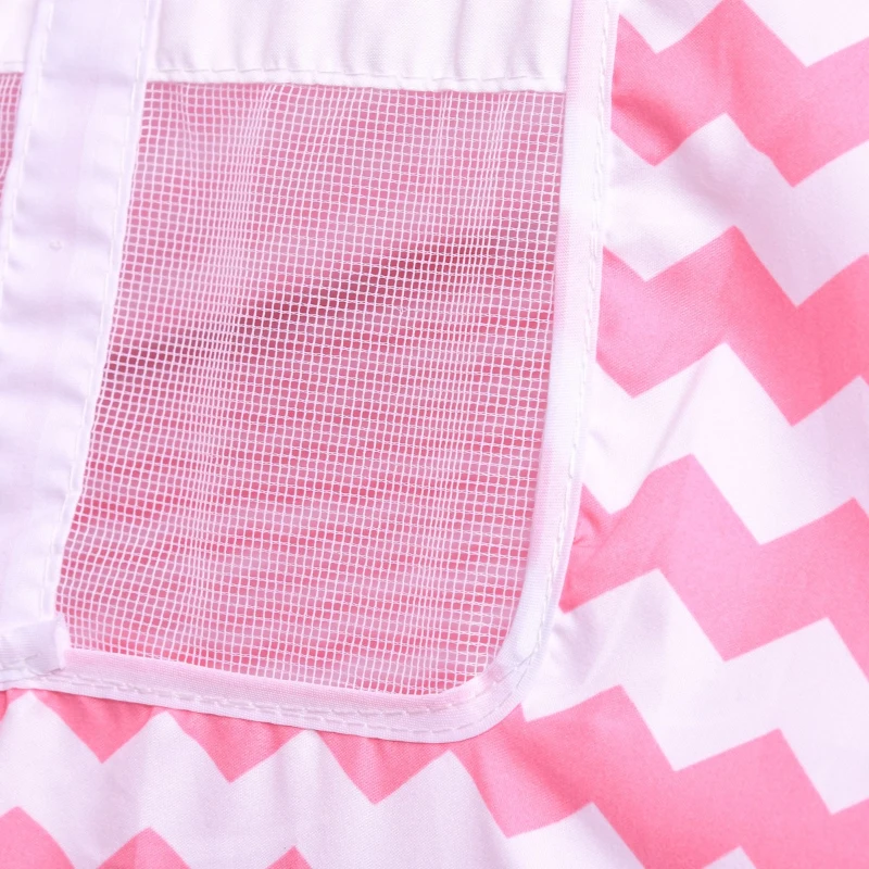 HOMCOM Tenda Infantil tipi estilo indiano com janela para cobrir o piso e 2 almofadas Bolsa de transporte 200x200x170 cm Rosa