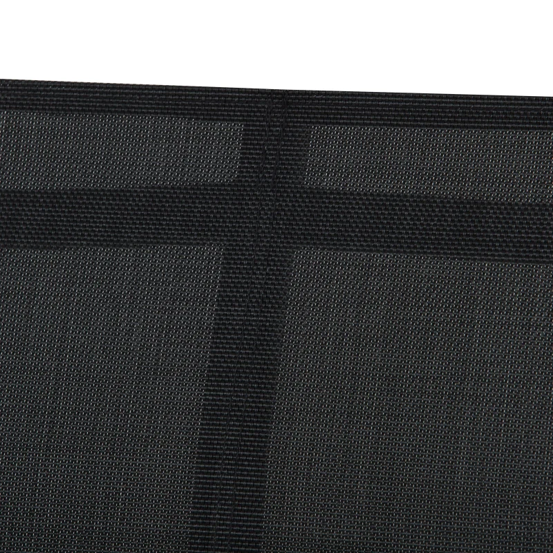 Outsunny Conjunto de móveis de jardim para interior e exterior em aço e vidro Quatro peças: 1 mesa, 2 poltronas e 1 sofá 65x110x78cm Preto