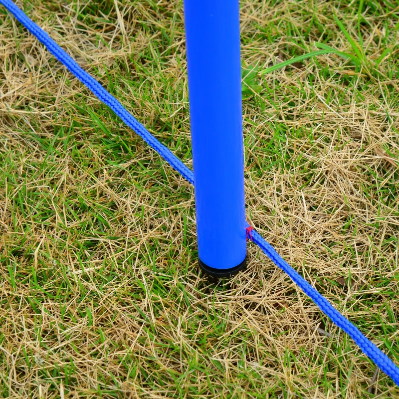 Kit de Treino Cães Agilidade Salto Polo Túnel Equipamento Azul Vermelho NUE