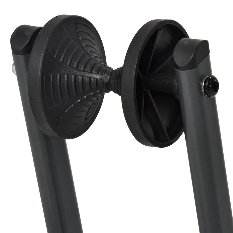 HOMCOM Suporte de bicicleta dobrável com roda inferior a 5,5 cm Dobrável 39x35x45.5