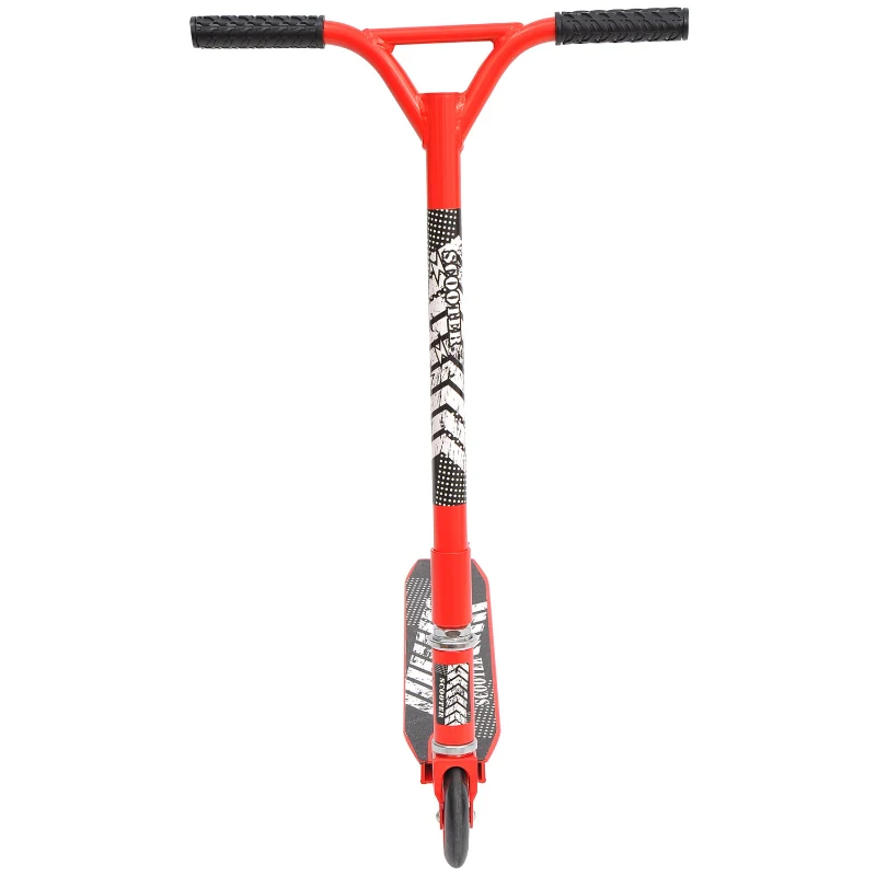 HomCom Trotinete de acrobacia para Crianças acima de 8 anos Giratório 360º carga 100kg 68,5x49x78,5 cm Vermelho