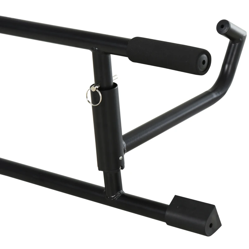 HOMCOM Barra para Elevações para Musculação e Exercício Estrutura de Aço Maciço 102x35x25 cm