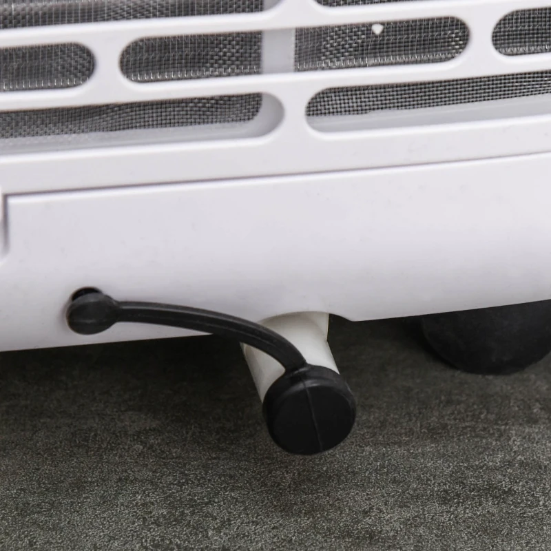 HOMCOM Ar Condicionador Portátil 4 em 1 Ventoinha Refrigerador e Desumidificador 2 Velocidades com Ecrã LED Controlo Remoto Silencioso 900W 38x35x70,5 cm Branco