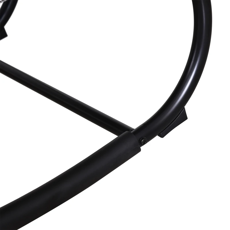 Outsunny Espreguiçadeira de Balanço de Jardim com Apoio para os Braços Almofada para a Cabeça Removível 160x61x79cm Cinza