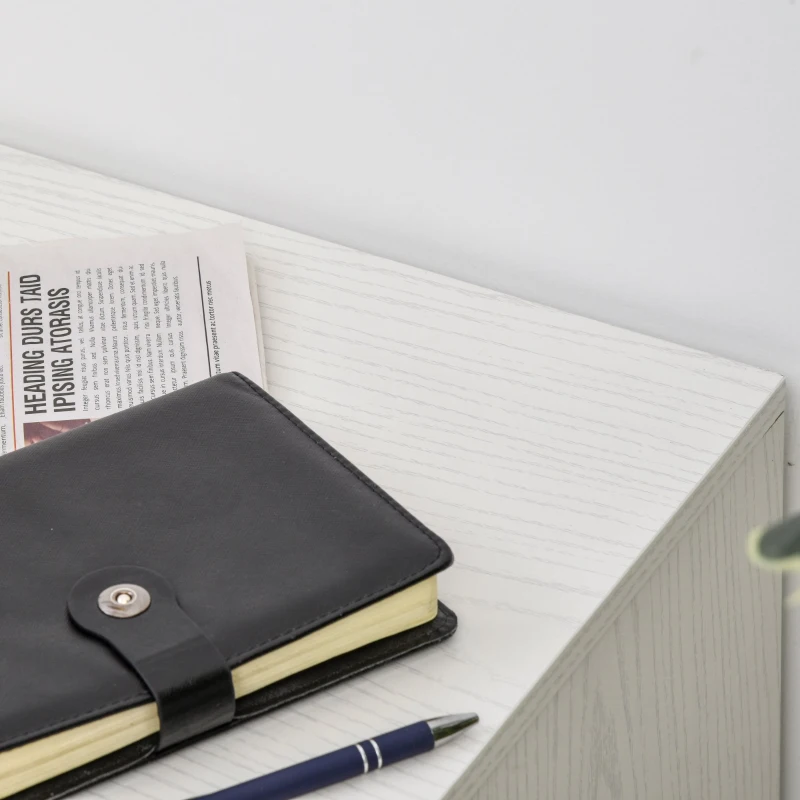 Vinsetto Bloco de Gavetas de Madeira Móvel para Arquivos de Escritório com 2 Gavetas para Escritório Secretaria 41x39x58cm Branco