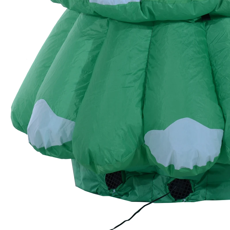 HomCom® Árvore de Natal Multicor Pano 80x70x130-160cm