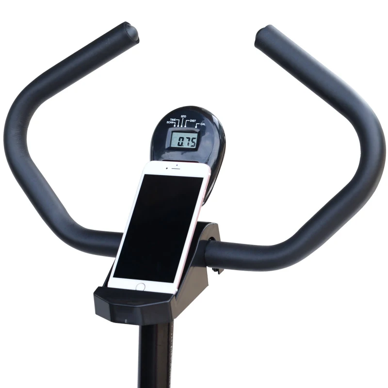 HomCom Bicicleta Elíptica Resistência Ajustável Ecrã LCD com guiador