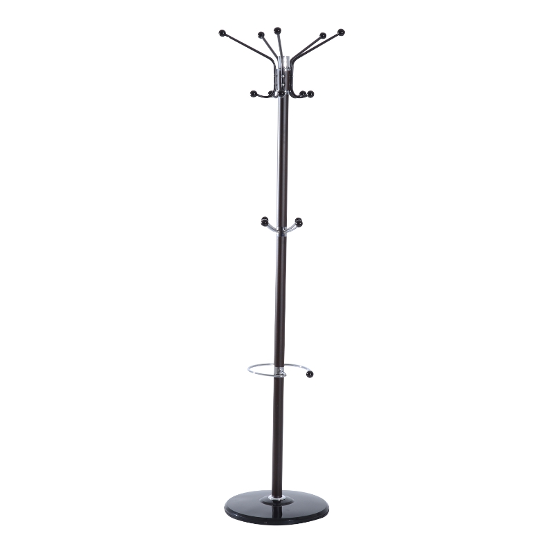 HomCom Cabide de Mármore Preto 174 cm