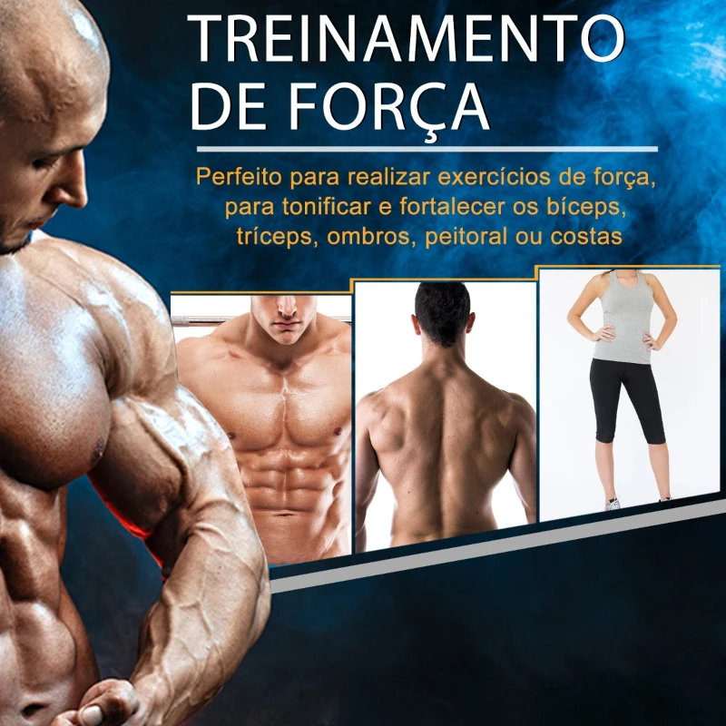 HOMCOM Conjunto de Halteres 20kg Ajustáveis 2 em 1 com 8 Discos 2 Barras e Extensor Ajustável para Treinamento de Força Levantamento de Pesos para Casa Academia Preto e Vermelho