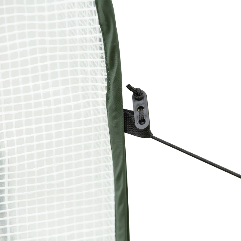 Outsunny Mini Estufa portátil auto-instalável para o cultivo de vegetais com porta e bolsa de transporte 90x90x110 cm Branco