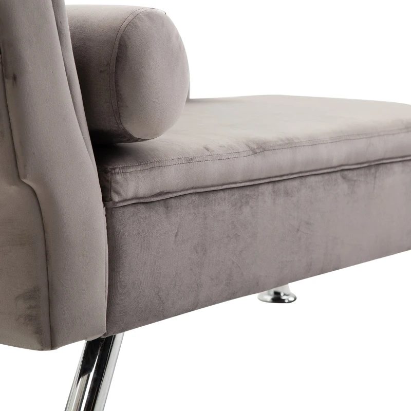 HOMCOM Poltrona Relax com Almofada Almofada Estofada de Pelúcia 160x56x75cm Grande Espaço Alta Qualidade  Resistente e Estável.