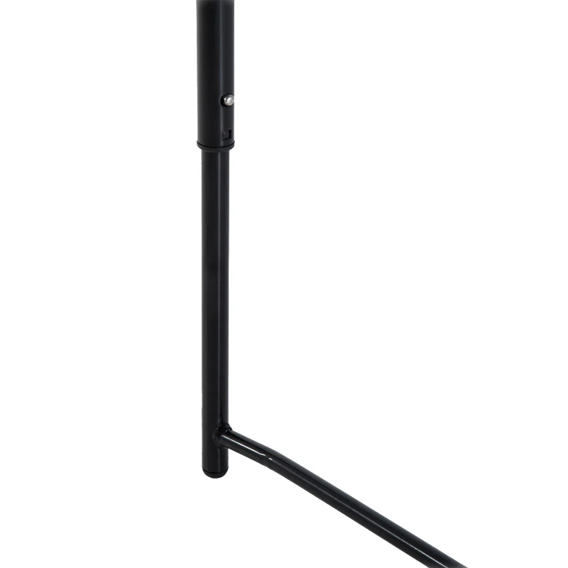 Outsunny Mesa dobrável ajustável Altura regulável 122x61x53 / 71,5 cm Marrom e preto