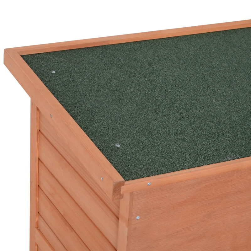 PawHut Coelheira Madeira de Exterior  2 Níveis  136,4x50x93 cm