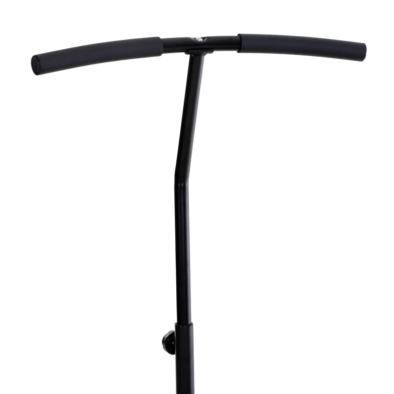 HOMCOM Trampolim Profissional Hexagonal Fitness para Power Jump 122-130-138 cm Guiador Ajustável 3 níveis Azul