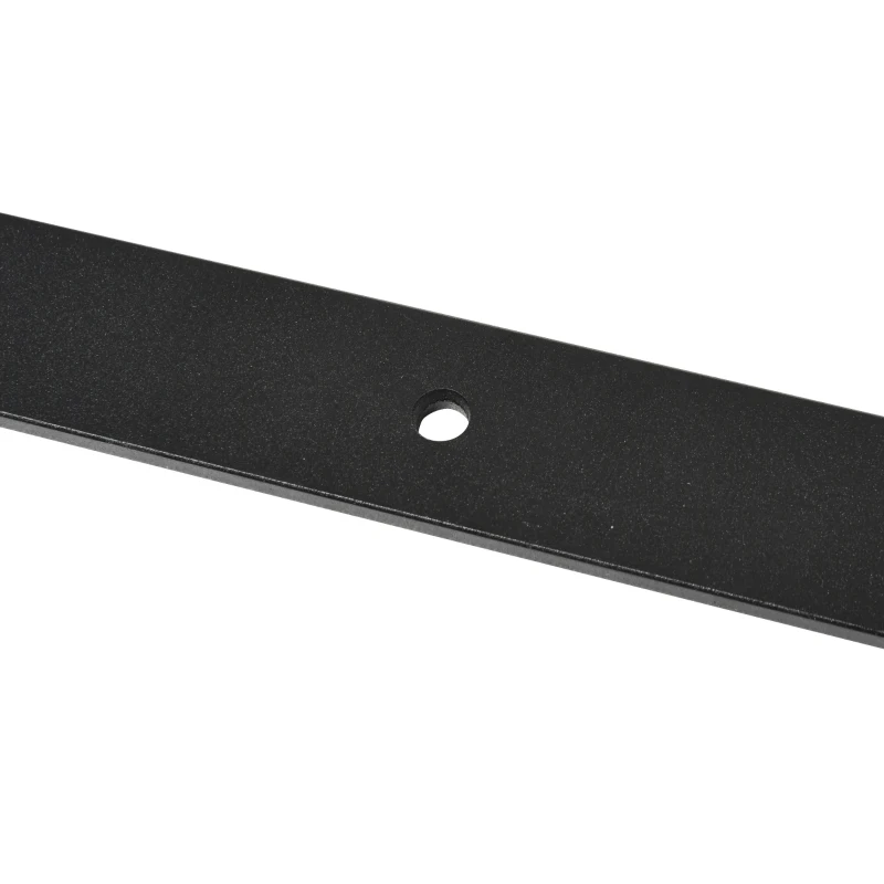 HOMCOM Conjunto de ferragens para porta deslizante dupla Suporta 90 kg 200 cm de comprimento Preto