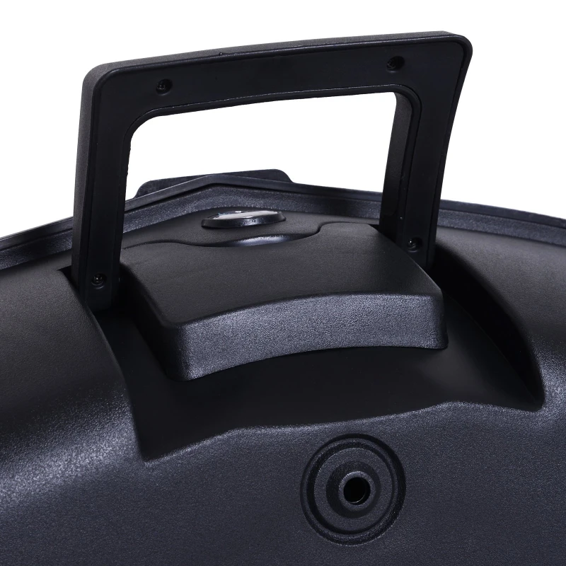 HOMCOM Mala para Motocicleta Mala para Mota Capacidade de 48L com Fechadura e 2 Chaves 56,5x44x32 cm Preto e Vermelho