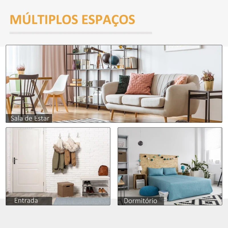 HOMCOM Móvel Entrada tipo Consola com Porta Dupla Corredeira Mesa Auxiliar Moderna para Entrada Corredor Sala de Estar 100x35x75cm Madeira Natural