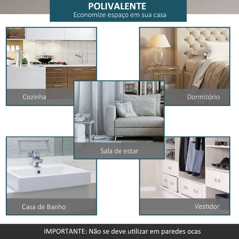 HOMCOM 67T/183cm Ferragens para Porta Corredeira Kit de Acessórios para Porta Corredeira de Madeira com Guia de Chão Trilho de Aço de Carbono Café Escuro