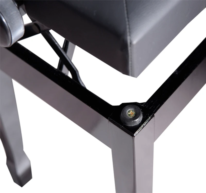 HOMCOM Banco de Piano com Espaço de Armazenamento Altura Ajustável com Assento Acolchoado Carga 200 kg 54,5x33x48-58 cm Preto