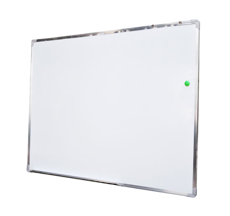 Quadro magnético branco com 10 ímãs, 1 borracha e 4 marcadores - branco - 110x80cm