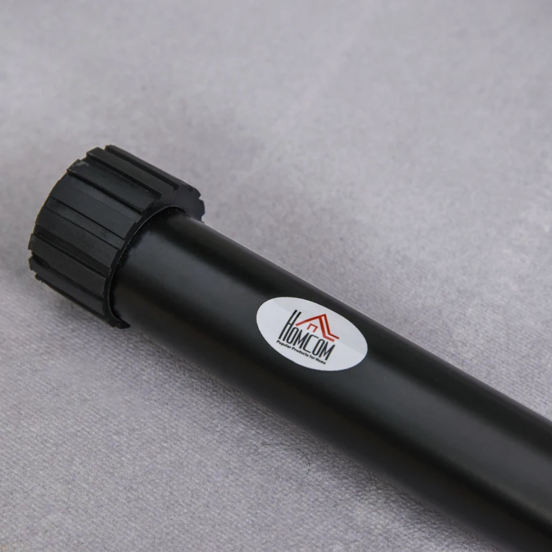 HOMCOM barras paralelas Largura ajustável para treino com alças de aço antiderrapante 89-99x62x72 cm Preto