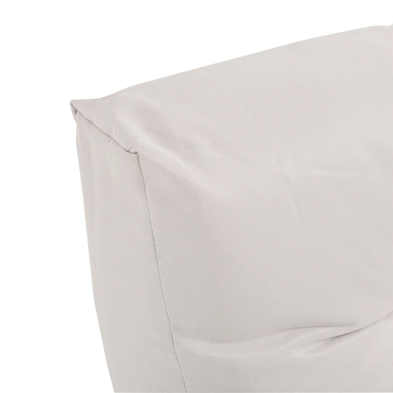 Outsunny Almofada de palete com encosto  Almofada para banco  rede balanço interna externo  120x80x12 cm creme