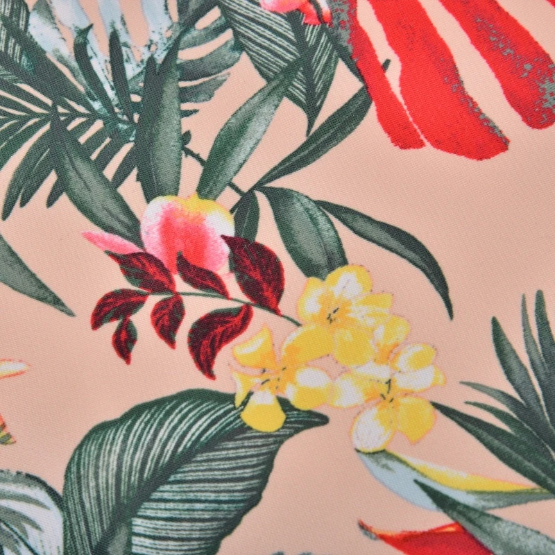 Outsunny Cadeira Rede Suspensa com Estampa Floral Almofada de Apoio para a Cabeça Cadeira Rede Baloiço para Interior e Exterior Carga Máxima 105kg 100x106cm Multicor