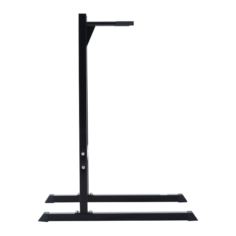 HOMCOOM Estação Dip de Musculação Suporte para Treinar Peito Abdominais e Costas Carga Máx. 120kg 100x65x135cm Preto