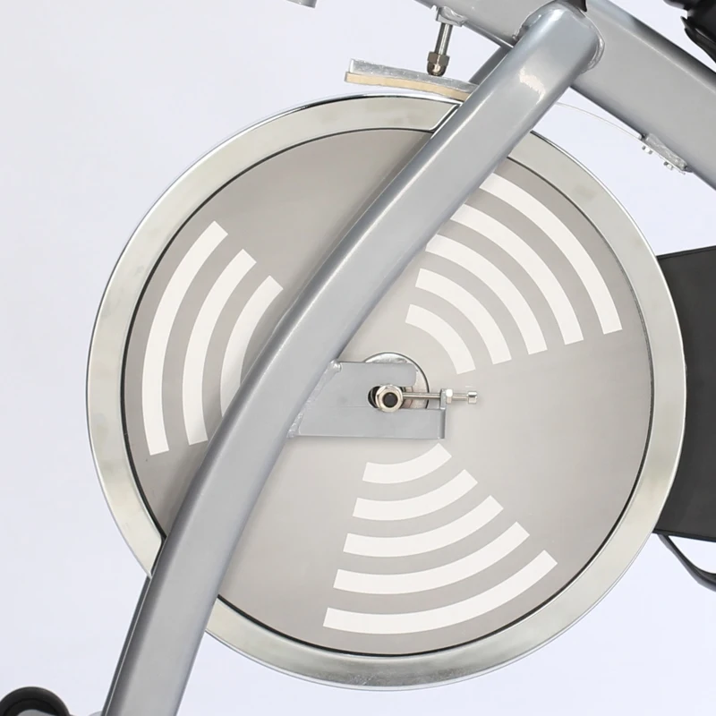 HOMCOM Bicicleta Estática de Exercícios com Guidão Assento e Resistência Ajustáveis com Tela LCD e Pulsômetro para Exercícios em Casa Carga 110 kg 96x50x107cm Prata