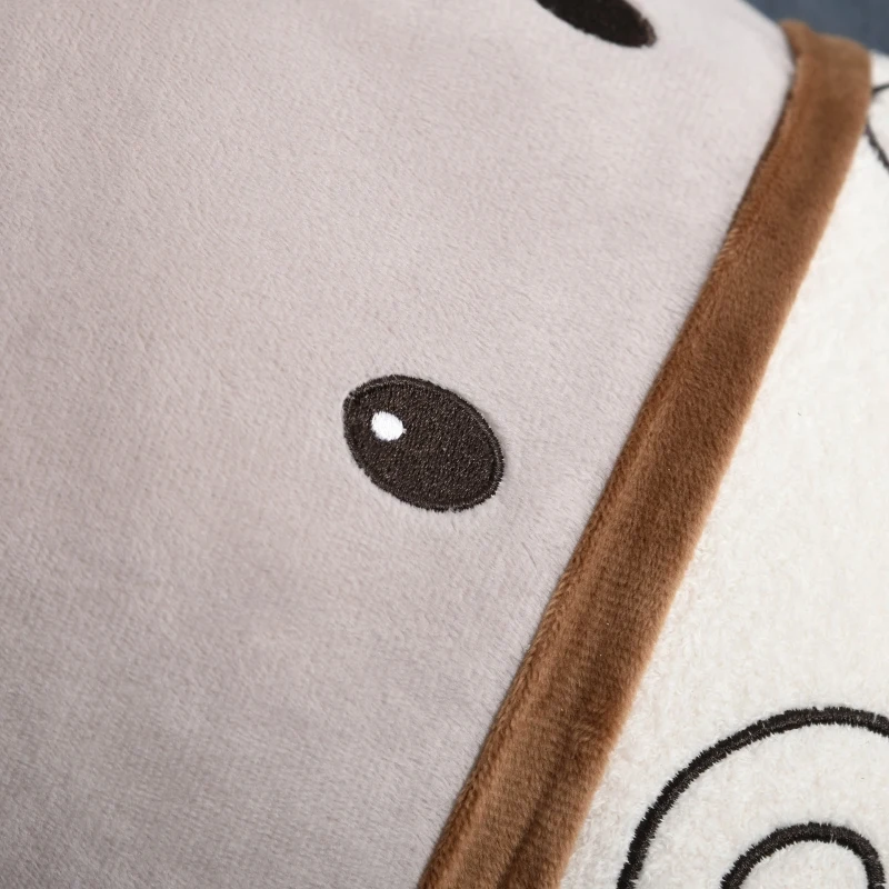 HOMCOM Mini sofá infantil para crianças acima de 18 meses em forma de burro com assento acolchoado 60x55x60cm cinza