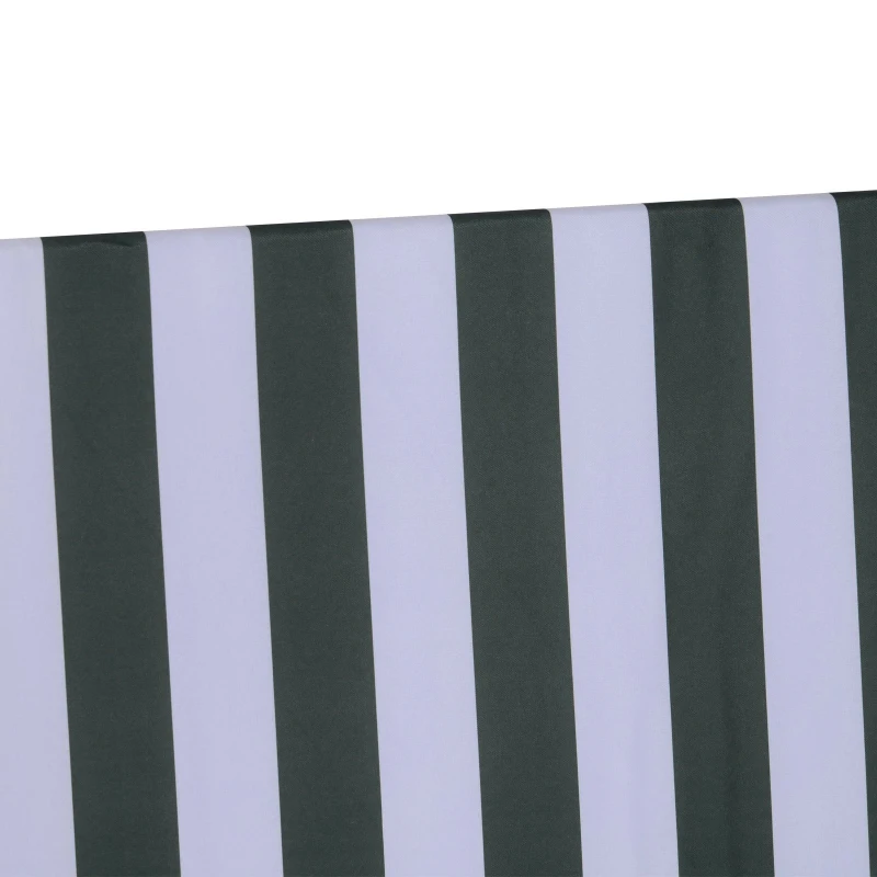 Outsunny Baloiço de Jardim de 3 Lugares Baloiço com Teto Ajustável em Ângulo para Terraço Balcão Carga Máxima 200kg Aço 172x110x153cm Verde e Branco