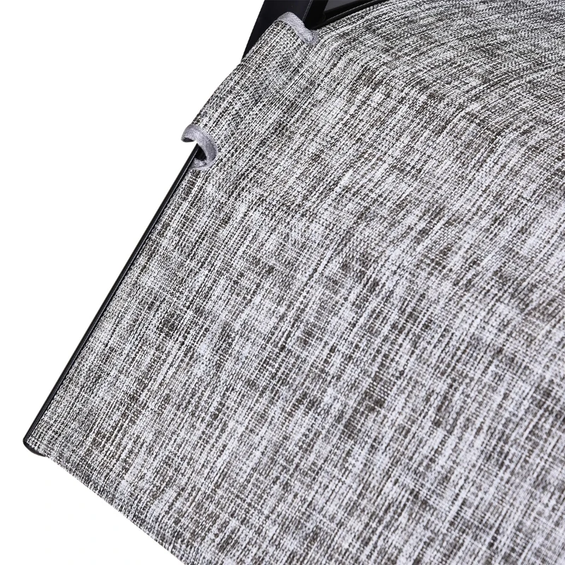 Outsunny Espreguiçadeira de balanço com encosto e apoio para pés Ajustável 69x64x108 cm cinza