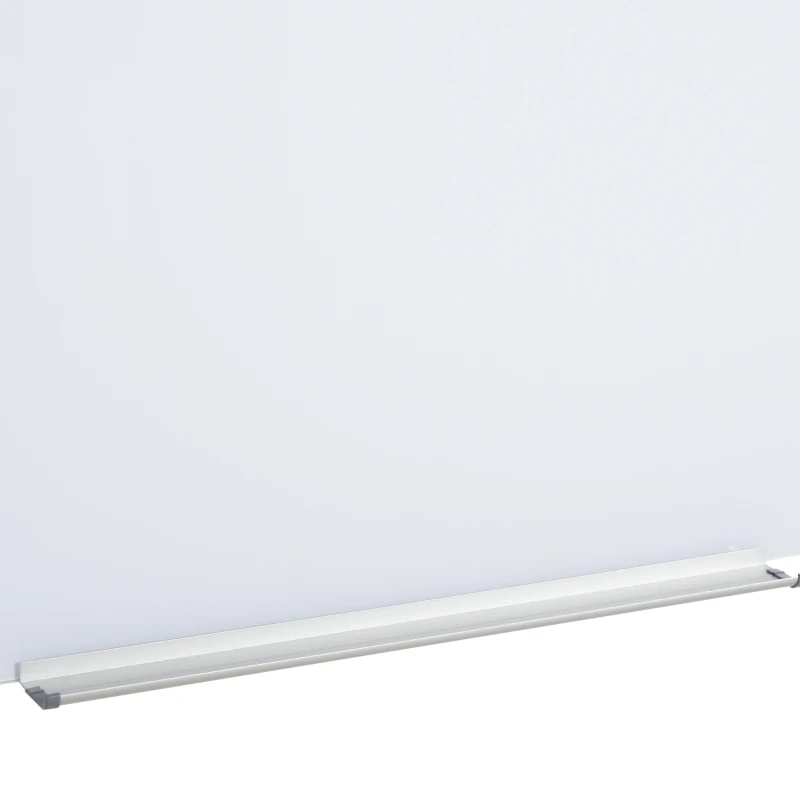 Vinsetto Placa de vidro com bandeja Inclui 4 marcadores e borracha 90x60x0,45 cm Branco