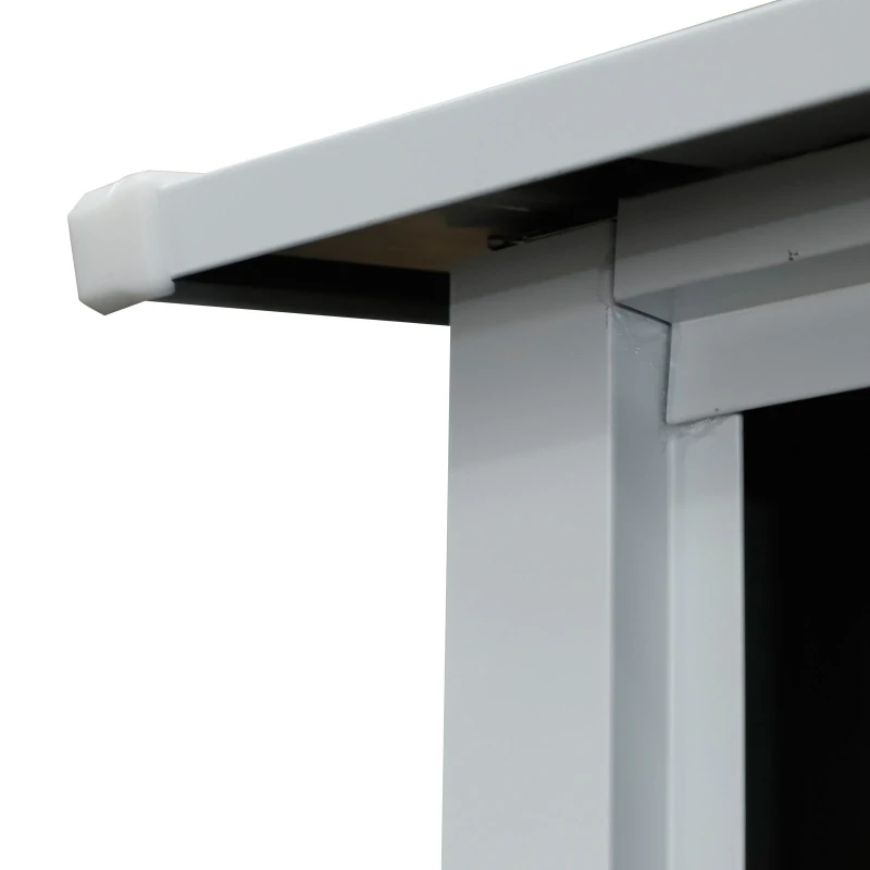 Outsunny Galpão de jardim com porta com trava 143x89x186cm