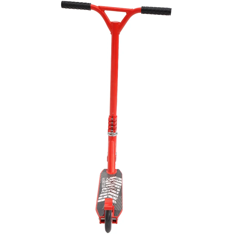 HomCom Trotinete de acrobacia para Crianças acima de 8 anos Giratório 360º carga 100kg 68,5x49x78,5 cm Vermelho