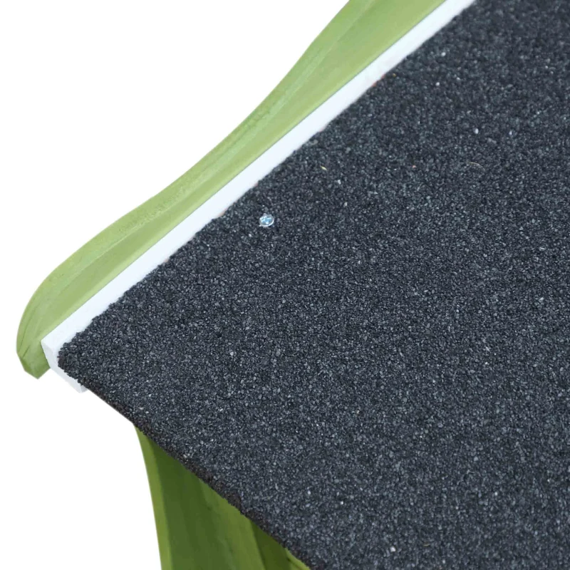 PawHut Coelheira de madeira Galpão Externo com Bandeja Removível e Telhado Asfáltico 156x65x65 cm Verde e Branco