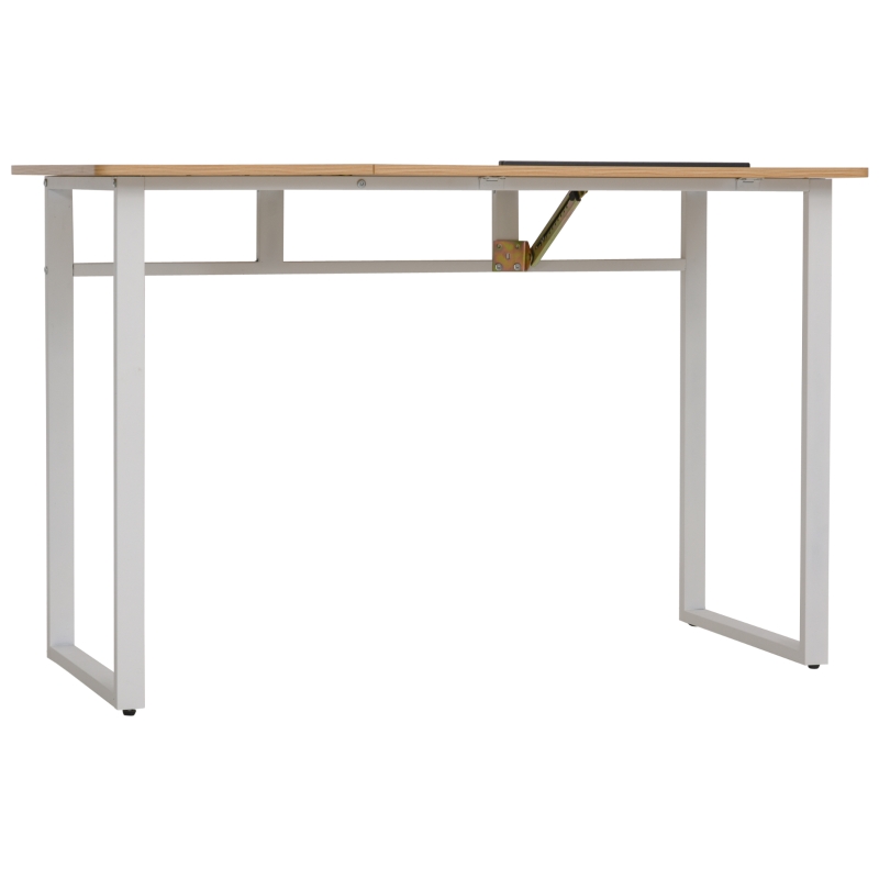HOMCOM Secretária para escritorio Placa de ângulo ajustável 120x60x76cm