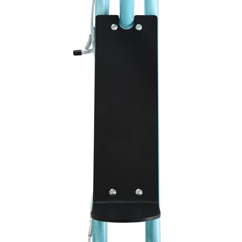 HOMCOM Youth Scooter Front and Rear Caliper Dual Brakes 16-Inch Inflatable Front Wheel Ride On Toy For Age 5+ Blue