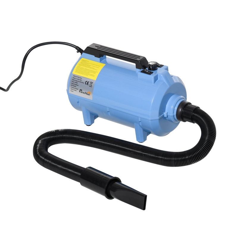 Sèche-poils professionnel pour chien 2200 W bleu