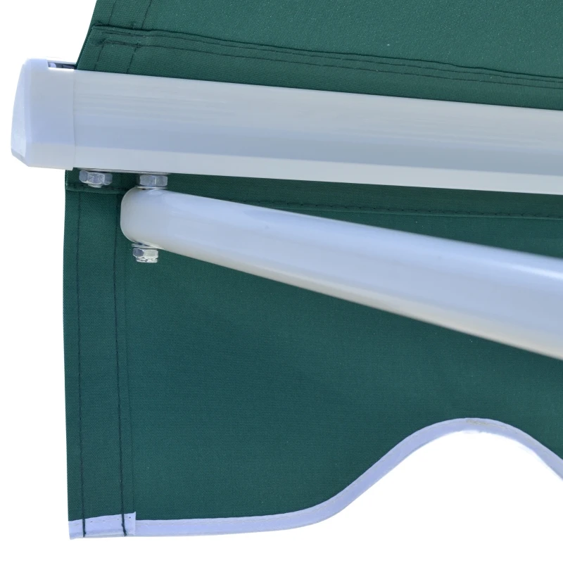 Outsunny Store banne Manuel Inclinaison réglable Aluminium Polyester imperméabilisé 70L x 120l cm Vert