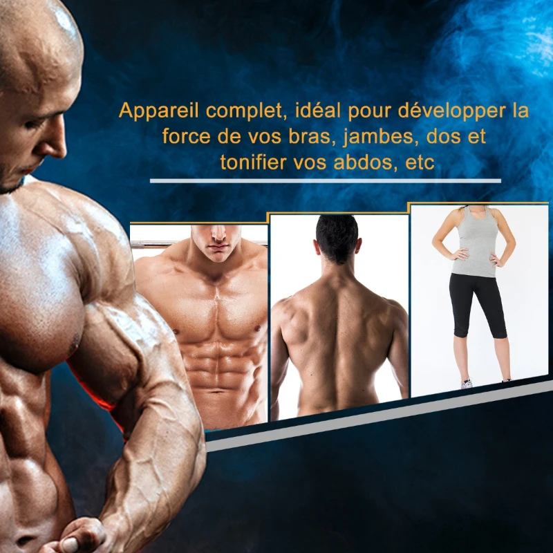 HOMCOM Station de musculation pour tirage poitrine - lat pulldown machine - banc de musculation dim. 103L x 120I x 180H cm acier noir